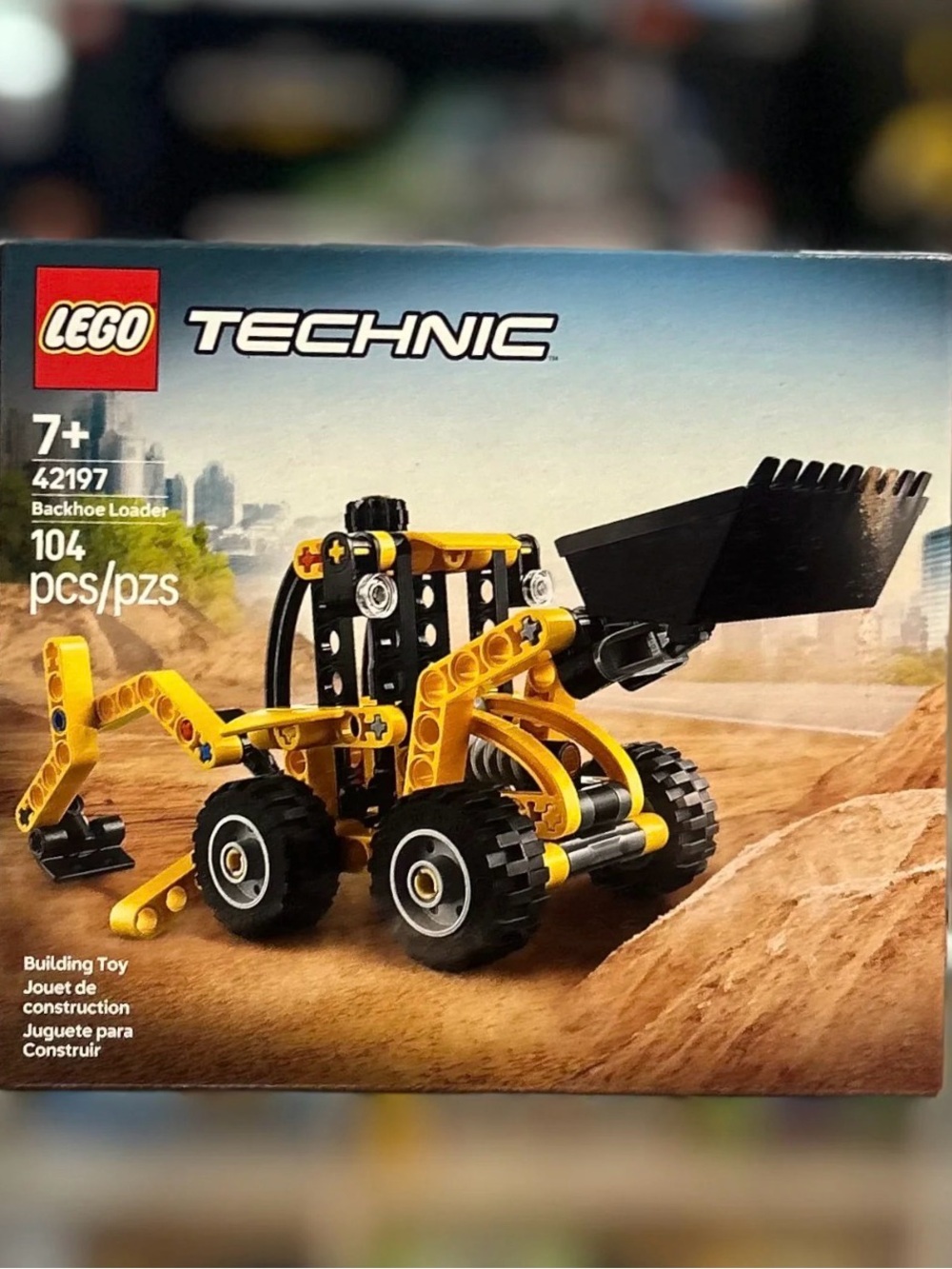 Lego Technic Yellow and Black Backhoe Loader Building Set
